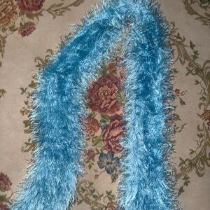 Fluffy Blue scarf